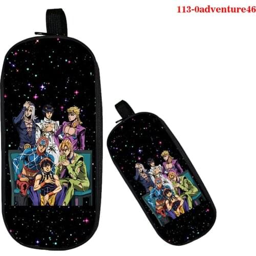 Jojos Bizarre Adventure Jojo Pencil Case Multifunction Stationery Box Children School Supplies Boy Girls Gift Anime Pencil Bags