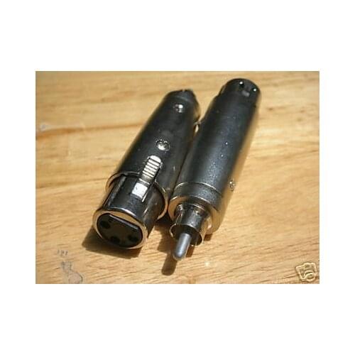 100 XLR Female to RCA Male Plug Adaptor Connector RXD