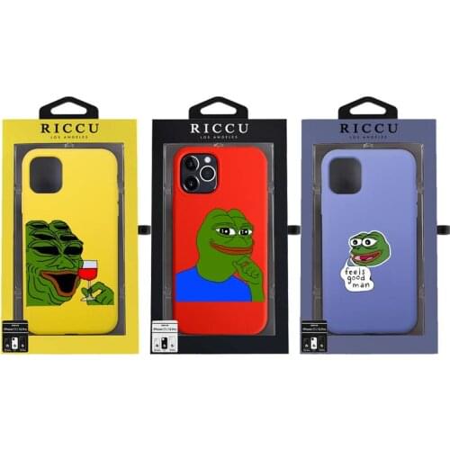 Meme Smug Frog Pepe Phone Case for iPhone 8 7 6 6S Plus X XR 11 12 Pro mini pro XS MAX Candy yellow Silicone Cases