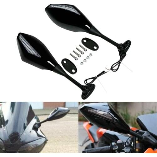 Motorcycle Rearview Mirror LED Turn Signal For Honda CBR600RR 03-19 CBR1000RR 04-07 300R 500RR 13-16 CBR250R 11-16 CBR125R 2011