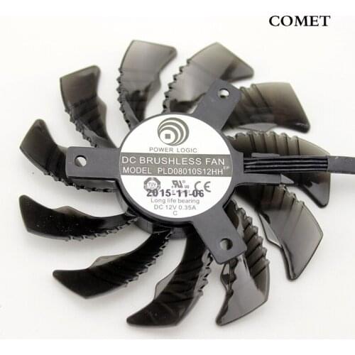 New Original for Gigabyte GTX1050ti GTX1060 GTX1070 GTX1070Ti GTX1080 GTX1080ti Graphics Video Card Cooling Fan PLD08010S12HH