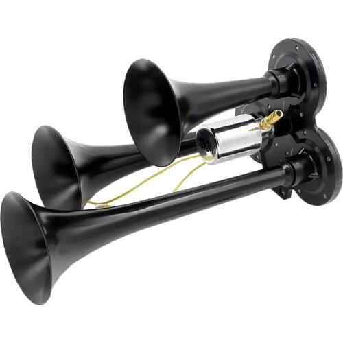 Triple Trumpets Air Horn 12V-24V 150DB Super Loud For Truck RV Car Train