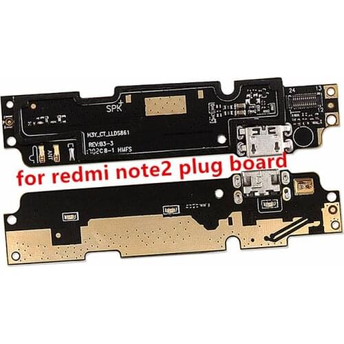 For Xiaomi Redmi Note 2 Micro Dock Connector Board USB Charging Port Flex Cable Replacement