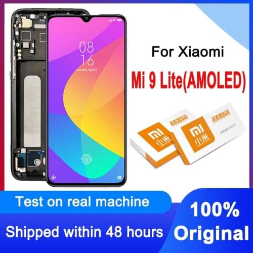 Original 6.39" LCD Replacement For Xiaomi Mi 9 Lite AMOLED Display Touch Screen Digitizer Assembly For Xiaomi Mi CC9 M1904F3BG