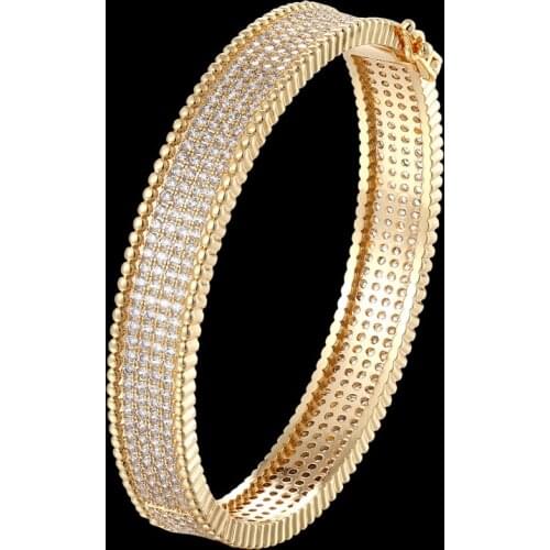 Zlxgirl women size full rould micro pave setting bangle jewelry Womens wedding bracelet & bangle bridal bijoux free shipping