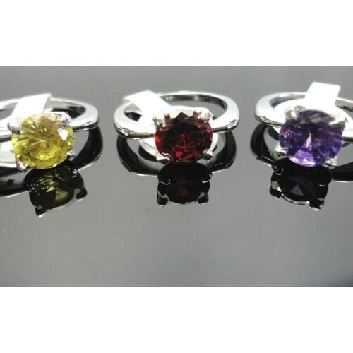 120pcs New Hot!! wholesale jewelry lots ring 100% pure zircon silver Plated rings fashion gift BL421