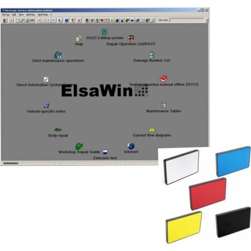 2021 Hot Sale Auto Repair Software ElsaWin 6.0 Work for V-W 6.0 For Audi Auto Repair Data ElsaWin in 80gb HDD Free Shipping