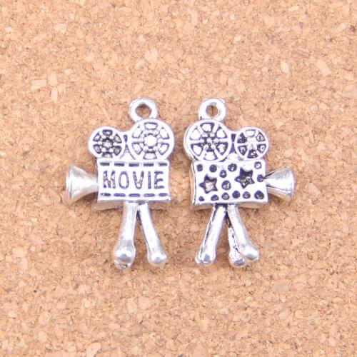 28pcs Charms movie camera projector 25x17mm Antique Pendants,Vintage Tibetan Silver Jewelry,DIY for bracelet necklace