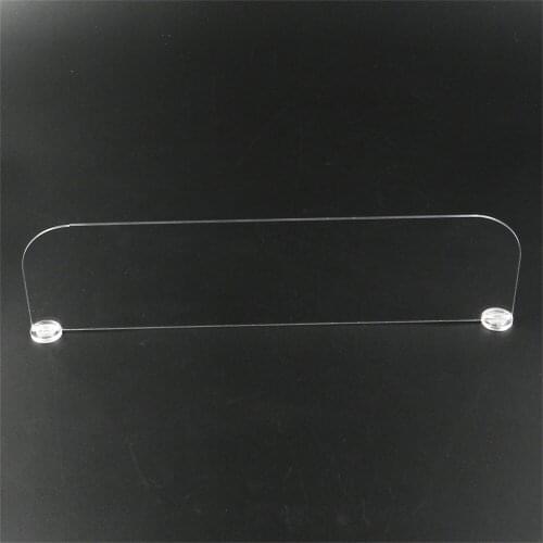 Magnetic Acrylic Commodities Separator Divider Merchandise Guard Strip Supermarket Display Rack