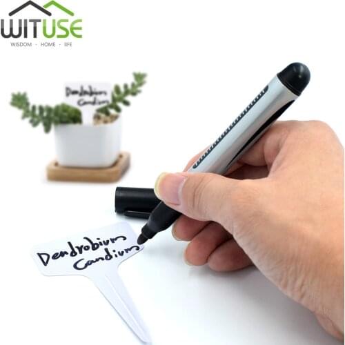 Waterproof Marker Pen Lecture Tool Board School Office Supplier Stationery Gardening Plant Labeling Fadeless Black Ink Token Pen