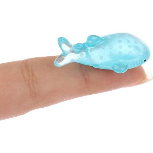 5Pcs Mini Spotted Shark Miniature Figurine Pot Fairy Synthetic Resin Hand-painted Mini Animal Fairy Toy