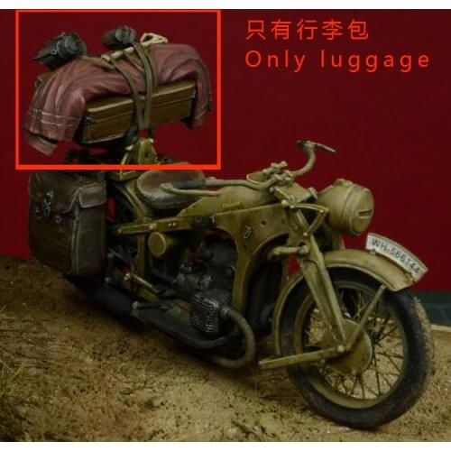 1/35 Resin Model GK Soldier Motorcycle Accessories World War II Motorcycle Unassembled and unpainted kit