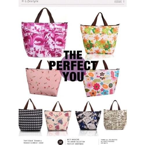 Fashion cooler bag keep food fresh thermal bags lunch box Large insulation hot and cold pack ice bag picnic bag free shipping