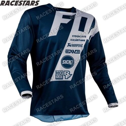 Motorcycle 2022 FOX SYNDICATE Mountain Bike Team Downhill Jersey MTB Offroad MX Bicycle Locomotive Shirt Cross Country Mountain