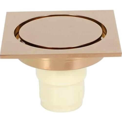 New Rose Gold Shower Drain Sink Bathtub Drainer Bathroom Toilet Kitchen Balcony Universal Floor Drain