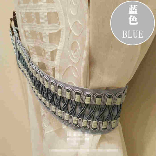 One pair tieback curtain accessories decorative modern hanging ball line bundle buckle bandage strap tie tape M234