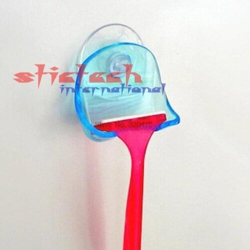 By dhl or ems 200 pcs Clear Blue Plastic Super Suction Cup Razor Rack Bathroom Razor Holder Suction Cup Shaver hot sale
