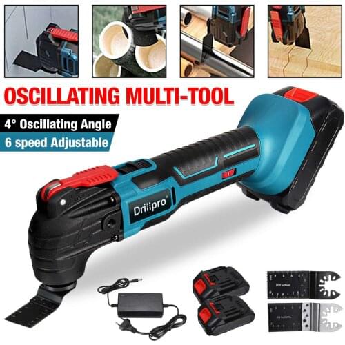 Drillpro Multifunction Tool Oscillating Multi-Tools Variable 6-Speed Renovator Electric Saw Power Tools For Makita 18V Battery