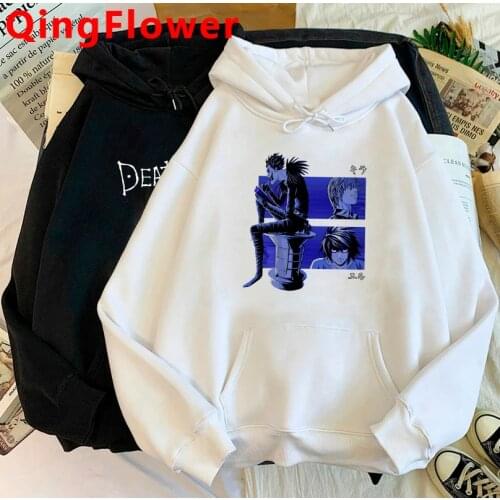 Japanese Anime Death Note Hoodies Men Kawaii Winter Warm Hoody Funny Misa Graphic Streetwear Cool Manga Unisex Sweatshirts Male
