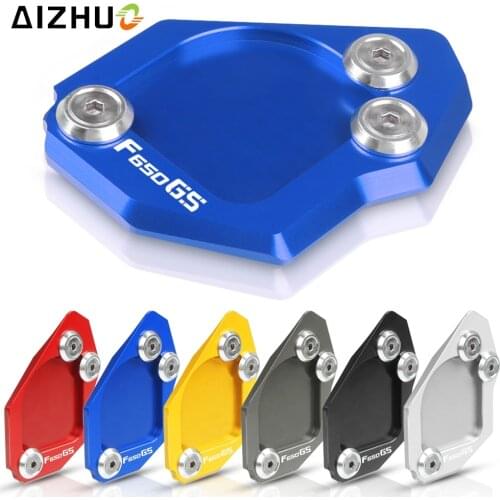 Motorcycle Side Stand Extension Pads For BMW F650GS F650 GS F 650GS 650 GS 2007-2014 Kickstand Protector Enlarger Support Plate