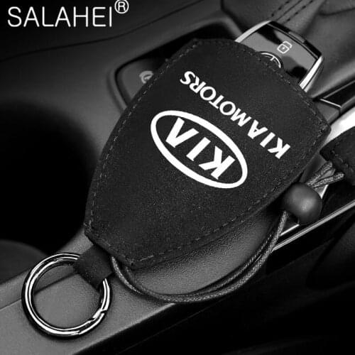 Universal High Quality Suede Car Key Case Shell Wallet For KIA K2 KX3 KX5 K4 K5 K9 K3S RIO Ceed Creato Optima Sportage Sorento