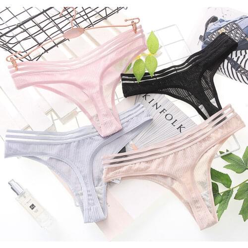 2021 European Style Thong Pants Sexy Lace Panties Fashion Hollow Out Comfort G-String Female Transparent Lingerie Women Panties