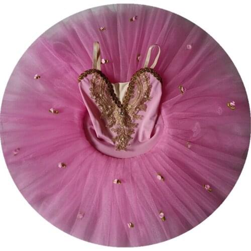 2021 Professional Ballet Tutu Pink Swan Lake Adult Kids Ballet Dance Costume Girls Women Ballerina Dress Party