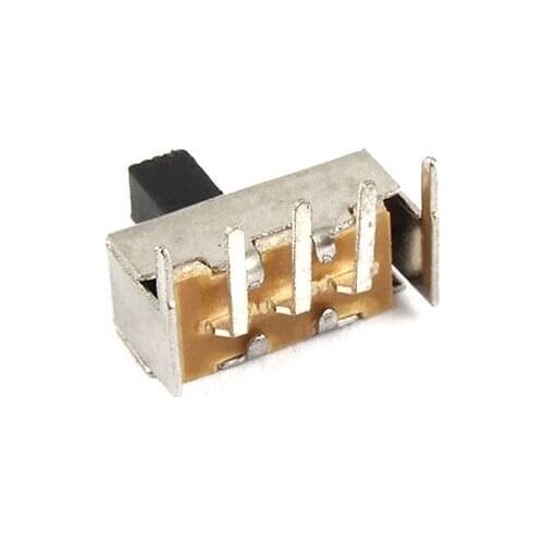 50 Pcs 5mm High Knob 3 Pin 2 Position SPDT Right Angle Slide Switch 0.1A 12V DC