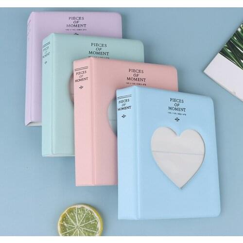 64 Pockets 3 Inches Photo Album Card Holder Receipt Storage Hollow Love Model Photo Holder Business Card Bag photocard holder