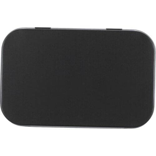 95x60x21mm Black Tin Box Black Metal Box With Matte Candy Box Small Box