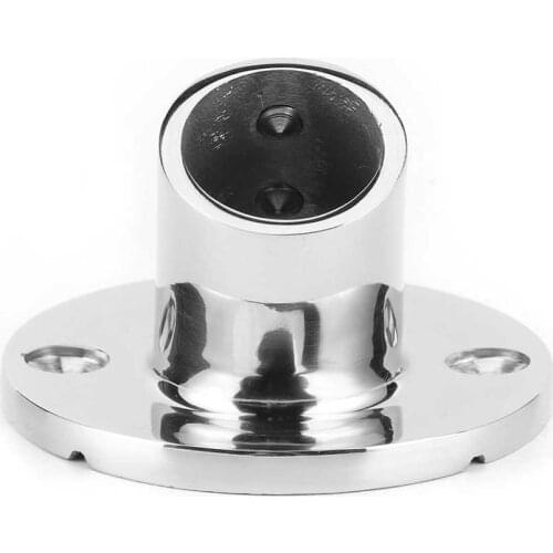 Stainless steel marine boat accessories marine 316 Stainless Steel Round Base 60 Degree Hand Rail Fitting Accessories for 22MM