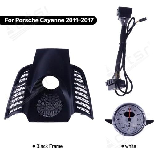 Car Stopwatch for Porsche Cayenne 2011 - 2017 Interior Dashboard Center Clock Compass Time Electronic Meter Clock Accessories