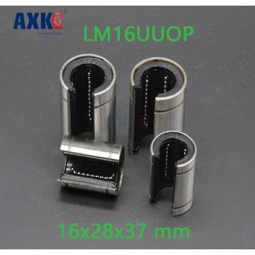 Axk 2pcs Lm16uuop 16mm Linear Bearings Open Type Lm16op Free Shipping 16x28x37 Mm