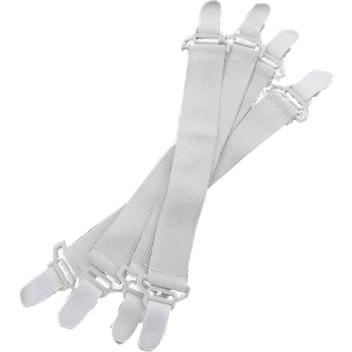 NEW 4pcs/Set Bed Sheet Fix Clips Strong Nylon Buckle Elastic Band Holder Bed Sheet Fasteners Clip Grippers Mattress Accessory