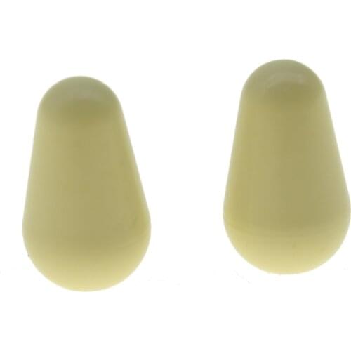 KAISH 2x Cream Oak Grigsby Type Switch Tip Strat Lever Switch Cap Knob for USA Fender