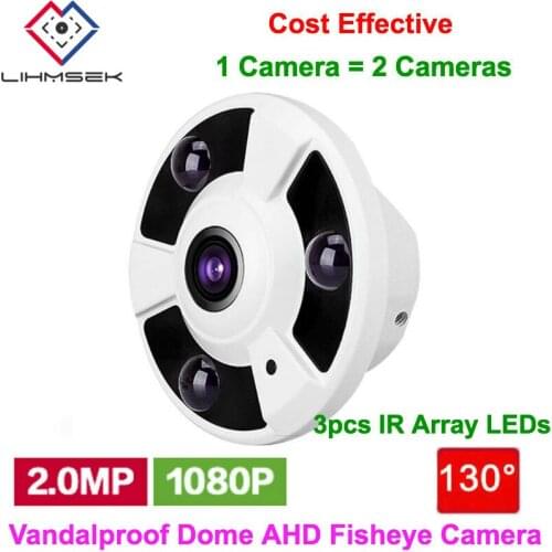 Lihmsek 2megapixel 1920*1080 AHD camera 130 Degree 1.8mm Fisheye lens Panoramic AHD day/night home shop hotel Security Camera