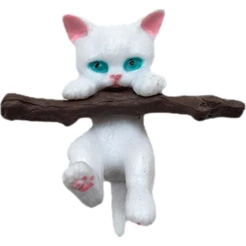 Creative Branch Cat Car Pendant Resin Car Interior Decor Gifts for Women Girls Car Hanging Decoration Supplies Accessories