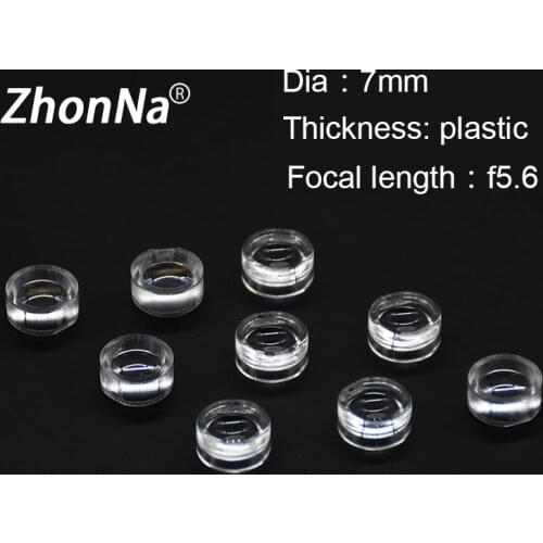 7mm Diameter Laser Focusing Lens Dot F5.6 Focus Plastic Lens Thickness 3.3mm Applicable Wavelength 300-1100nm Laser Accessories
