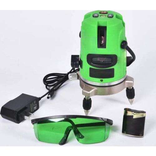 2,3 or 5 lines green light high-precision infrared laser level,dual-purpose AC and direct,accurate measurement,3D wire bonding