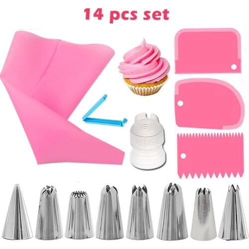 Practical Diy Baking Utensils Flower Mouth Portable Flower Mouth Fondant Cream Cake Mold Kitchen Tools