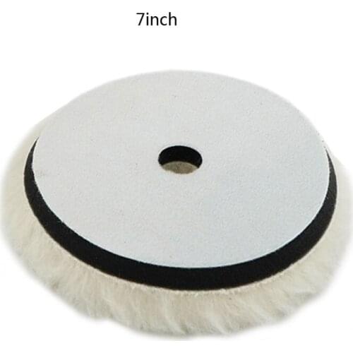50LC 1pc 6"/7" Wool Polishing Pad For Polisher Machine Waxing Polishing Buffing Car Paint Care Polisher Pads For Car Polisher