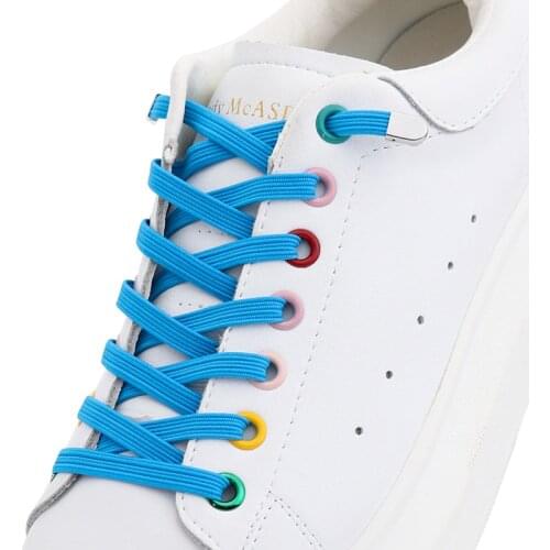 Metal lock Shoe Lace Elastic Flat Multi color options Easy to remove No tie shoelace Child adult Universal Lazy Shoelaces