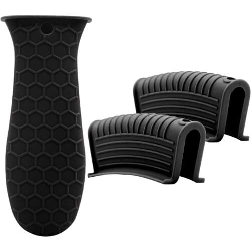 Pan Handle Silicone Cover Handles Grip Covers Heat Resistant Kitchenware Non-Slip For Griddles Metal Frying Pans Pot Clips