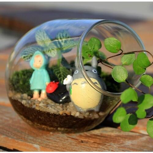 Modern Clear Flat-bottomed Crystal Glass Vase Flower Balls Terrarium Vases For Wedding Decoration