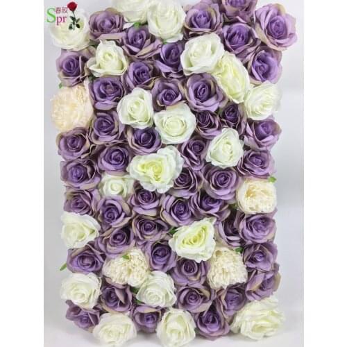 SPR higher quality Artificial wedding rose flower wall backdrop arrangement best wedding decoration ever Free Shipping10pcs/lot