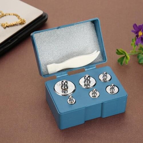 6Pcs/set Precision Calibration Weights Grams Calibration Jewelry Scales Kitchen Accurate Measuring Tools 100g 50g 20g 10g 5g