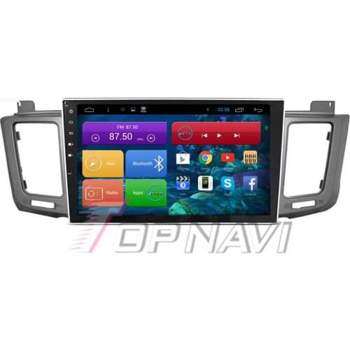 TOPNAVI Quad Core Android 6.0 Car GPS Navigation for Toyota RAV4 2015 Autoradio Multimedia Audio Stereo,NO DVD