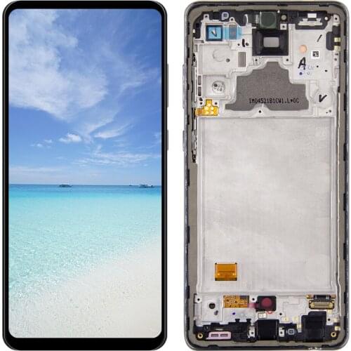 6.7" AMOLED New LCD Display For Samsung Galaxy A72 A725 A725F/DS A725M/DS LCD Display Touch Screen Digitizer +Frame