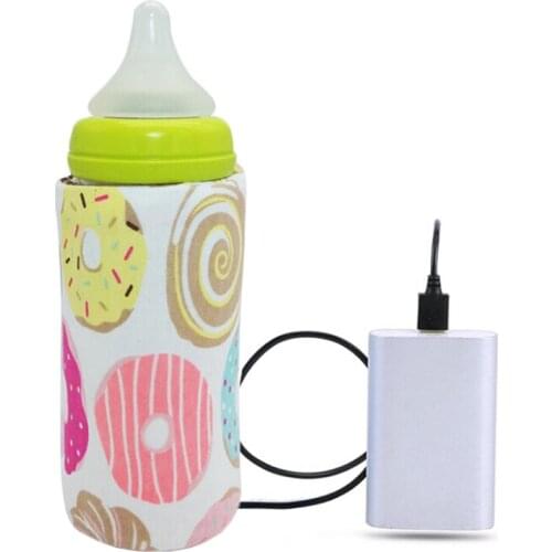 1Pc Portable Bottle Warmer Heater Travel Baby Kids Milk Water USB Cover Pouch Soft Outdoor thermostat bottle warmer milk warmer