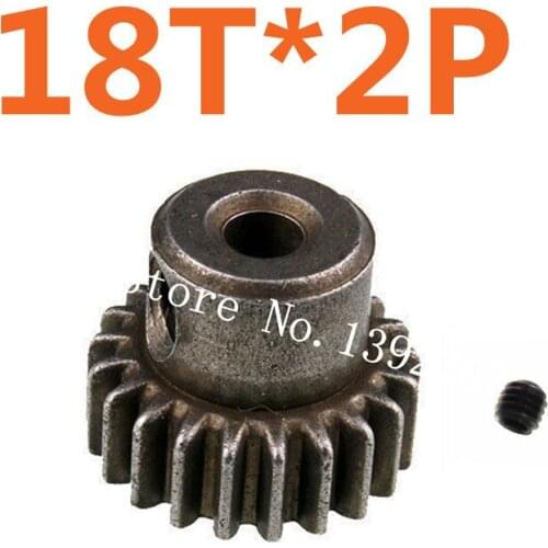 2pcs/lot Motor Gear 18T 48P HSP Spare Parts Upgrade Pinion gear hexagonal socket nut For TRAXXAS HPI Himoto 1/10 Model RC Car